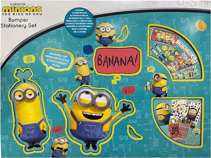 Pyramid International Minions The Rise Of Gru Bumper Stationery Set - 24 Pieces
