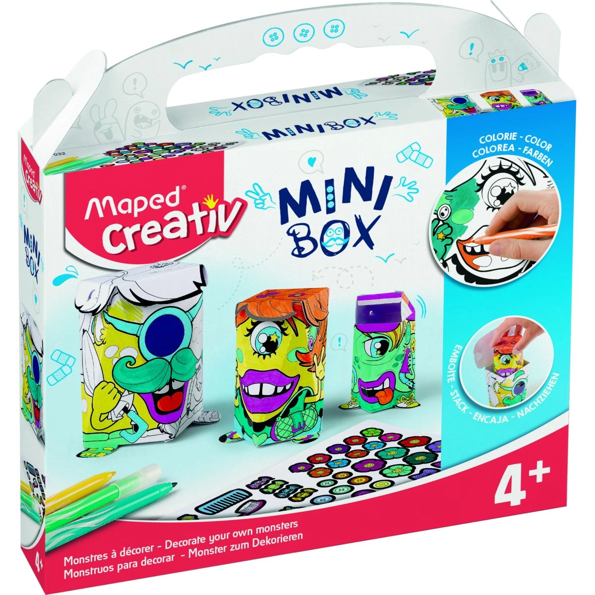 Maped Creativ Mini Box Monsters - 10 pieces