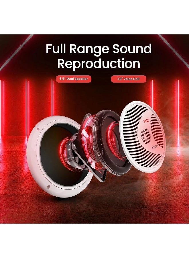 Dual Marine Speakers - 6.5 Inch 120 Watt
