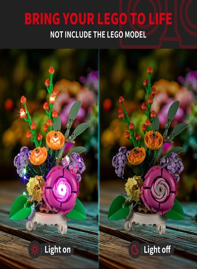 Light Kit for LEGO Mixed Flowerpot 40762 - LED Lighting Compatible