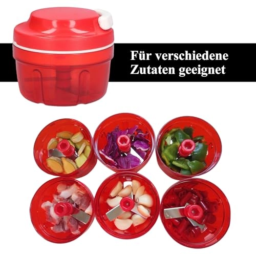 Manual Onion Cutter - Pulley Red