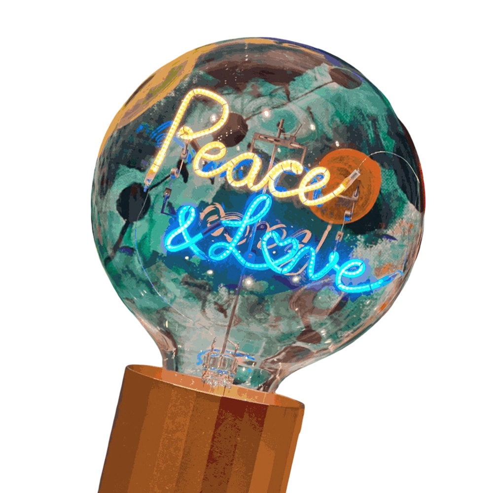 Elements Lighting Peace & Love - Portable Bulb warm