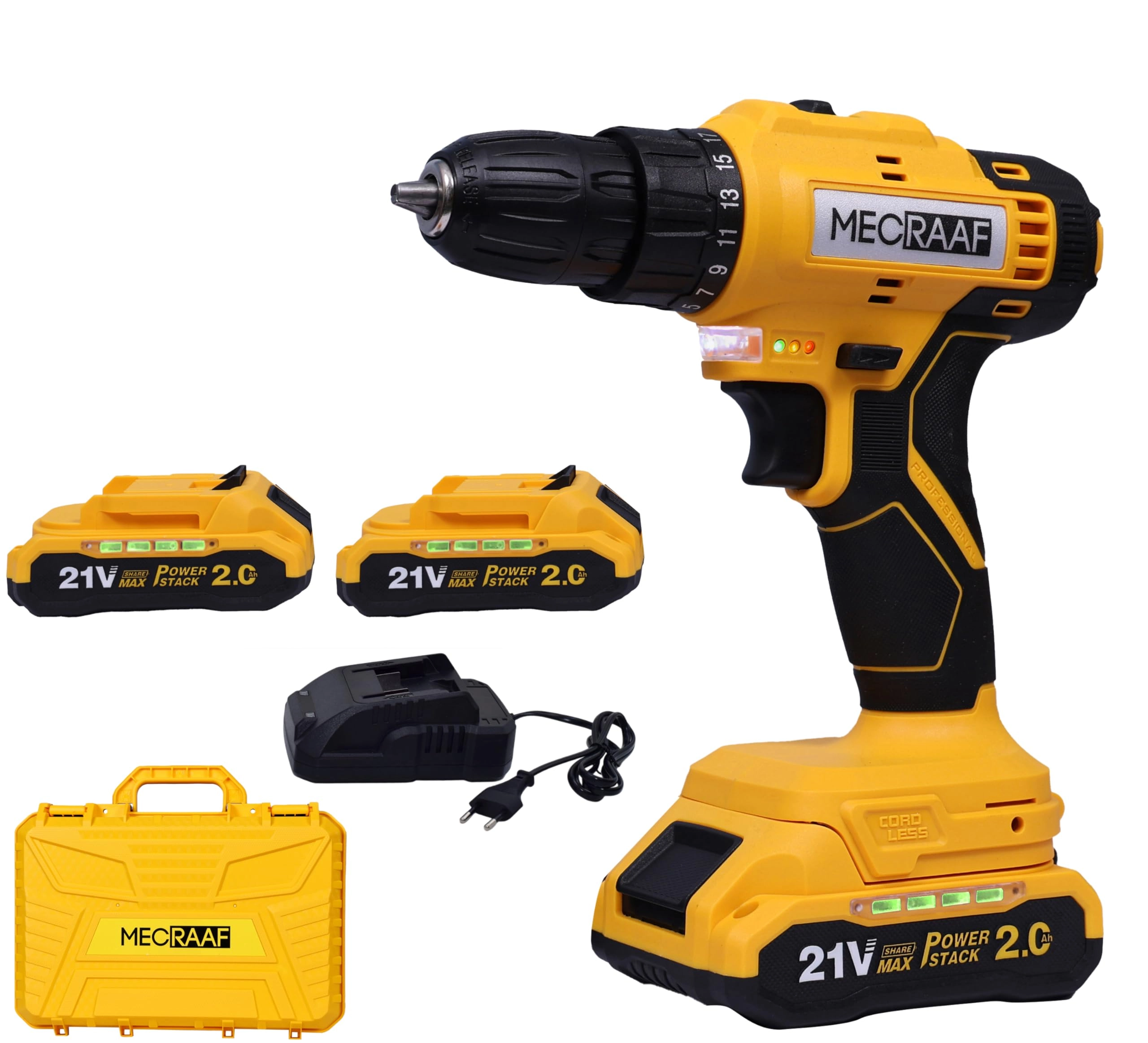 MECRAAF +91 87541 41015 Cordless Drill - 2 Amp Hours