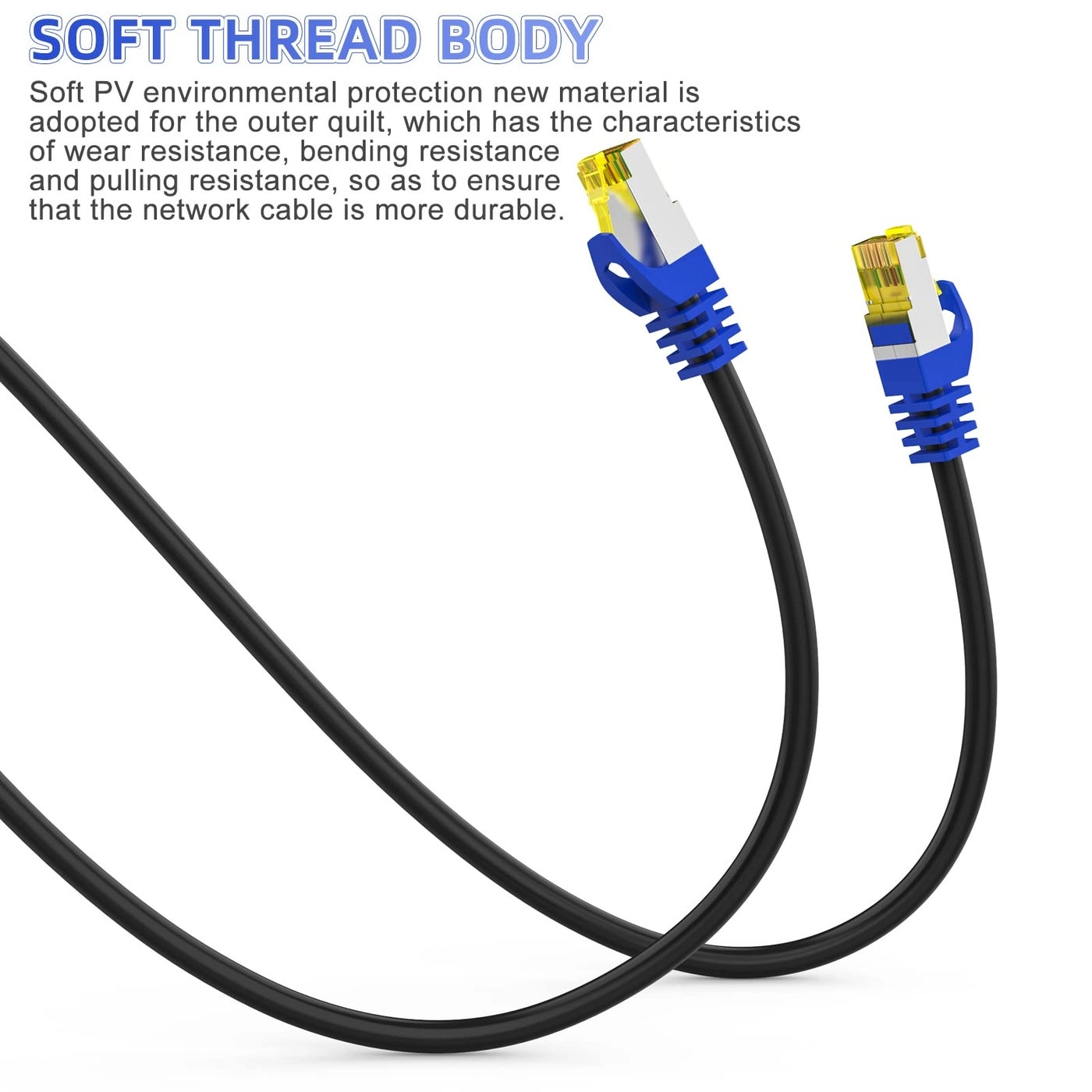 Cat 8 Ethernet Cable - 35 ft 30 ft 50 ft 70 ft 100 ft