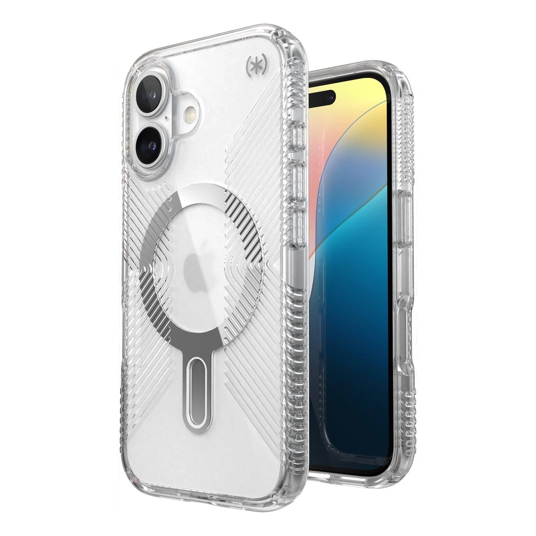 Speck Presidio Perfect Clear Grip Case with MagSafe for iPhone 16