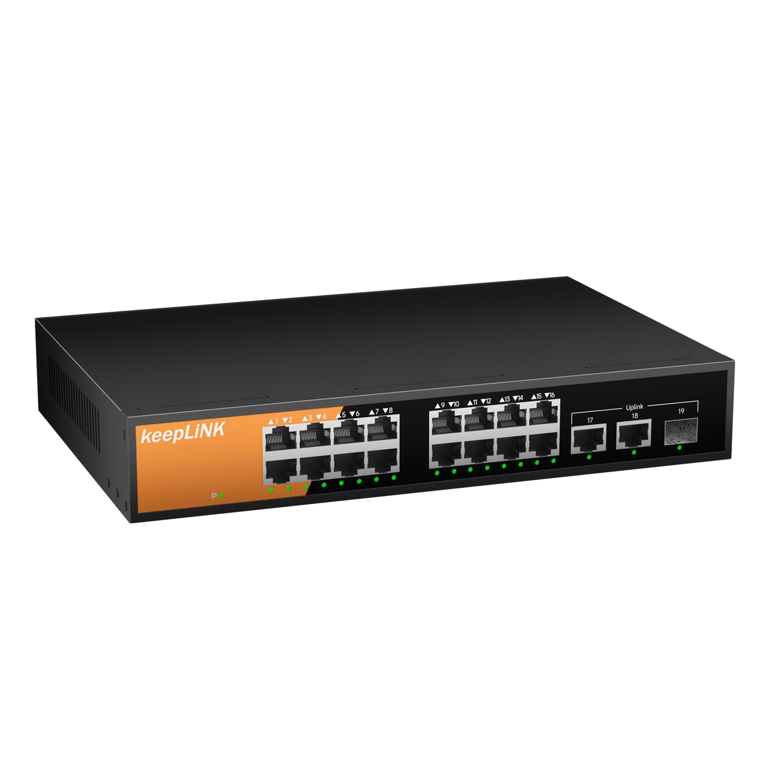 keepLiNK KP-9000-19GP-S-MAC - 16-ports