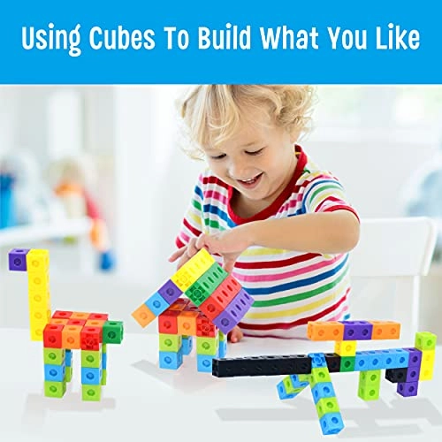 Math Linking Cubes - 4 years and up 100 pieces