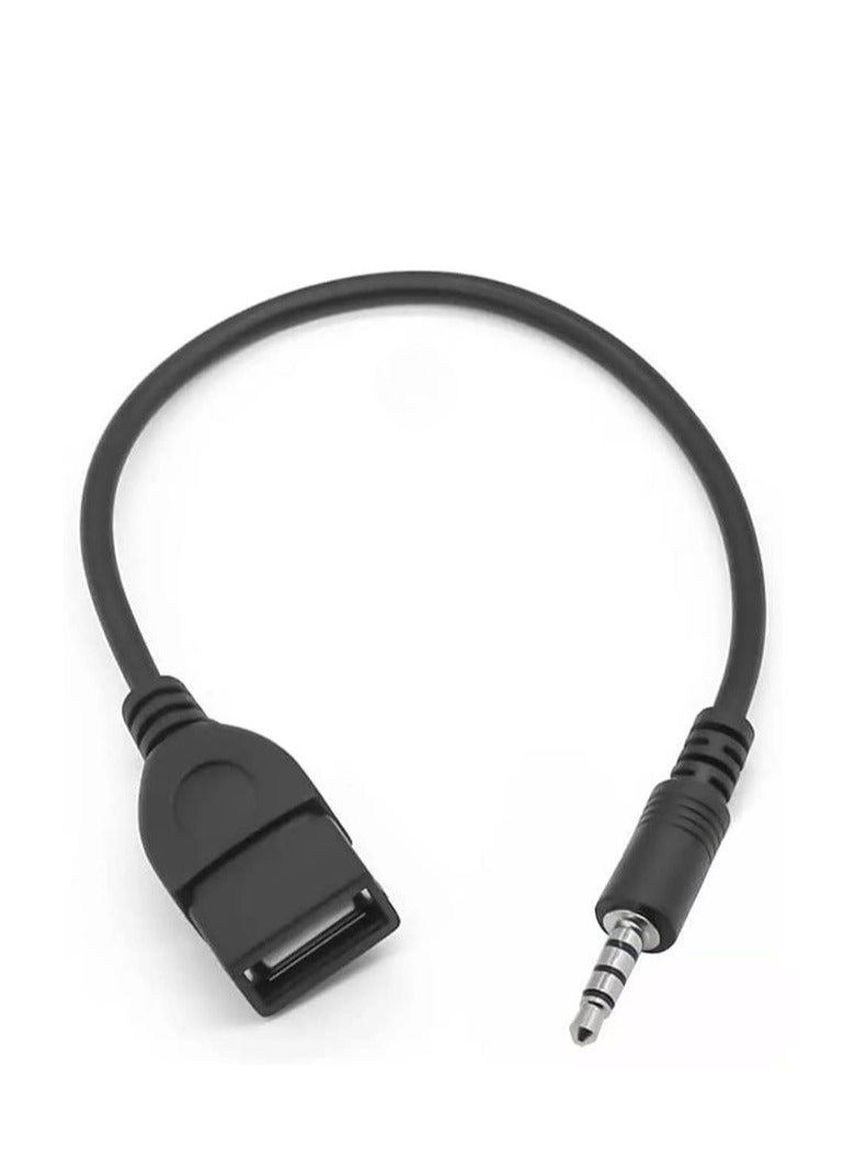 AUX to USB Adapter - 3.5mm Male USB 2.0 Female