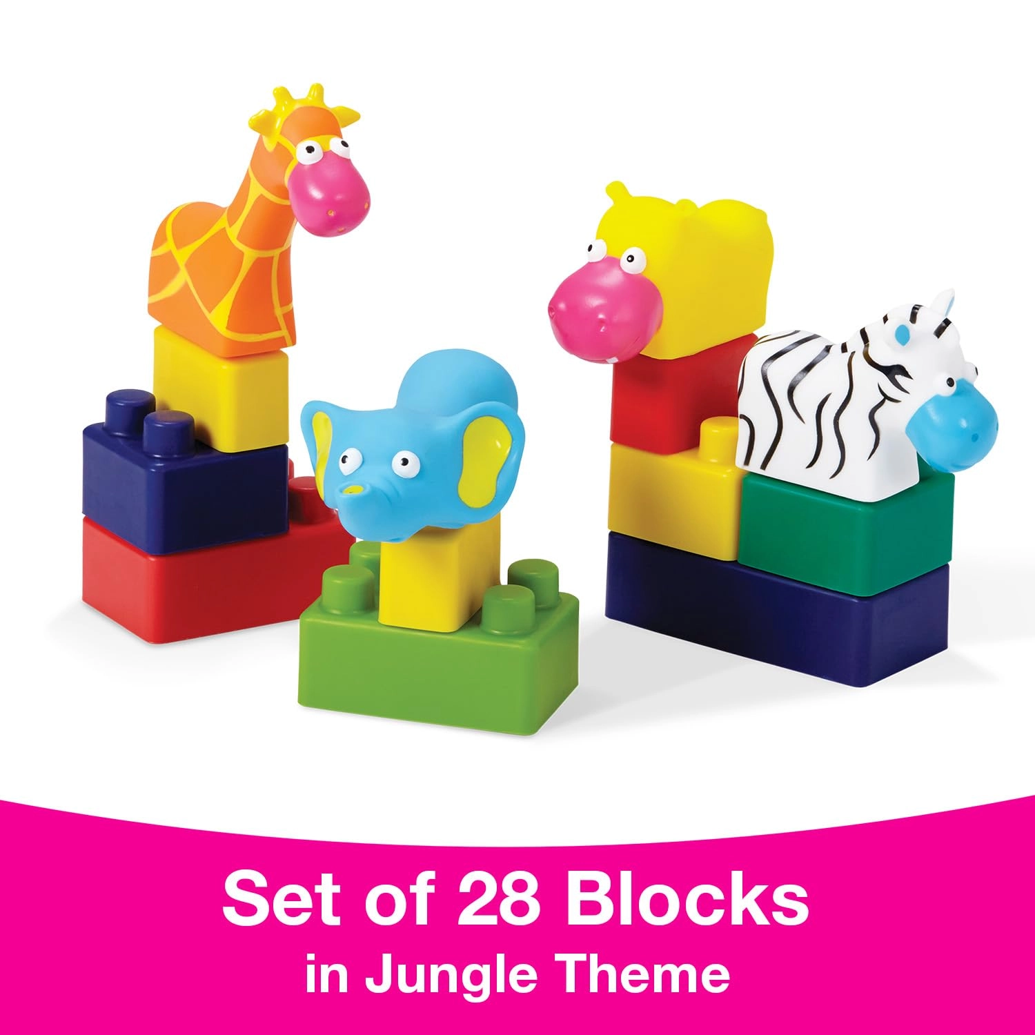 TrainThemed Soft Baby Blocks - 30 pcs