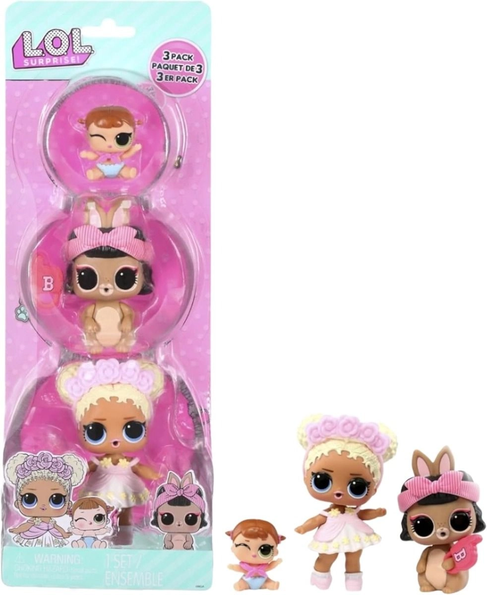 MGA Entertainment Waves Doll - Orange Hair + Pink Kansas K9 Puppy + Lil Beats Doll Ages 3+