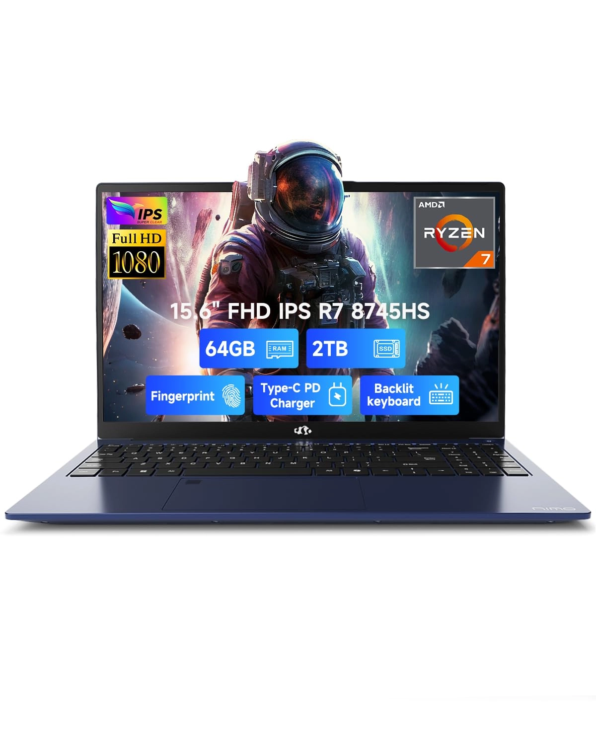 NIMO N158L N158 - 15.6'' Ryzen 7 8745HS 32GB DDR5 1TB SSD