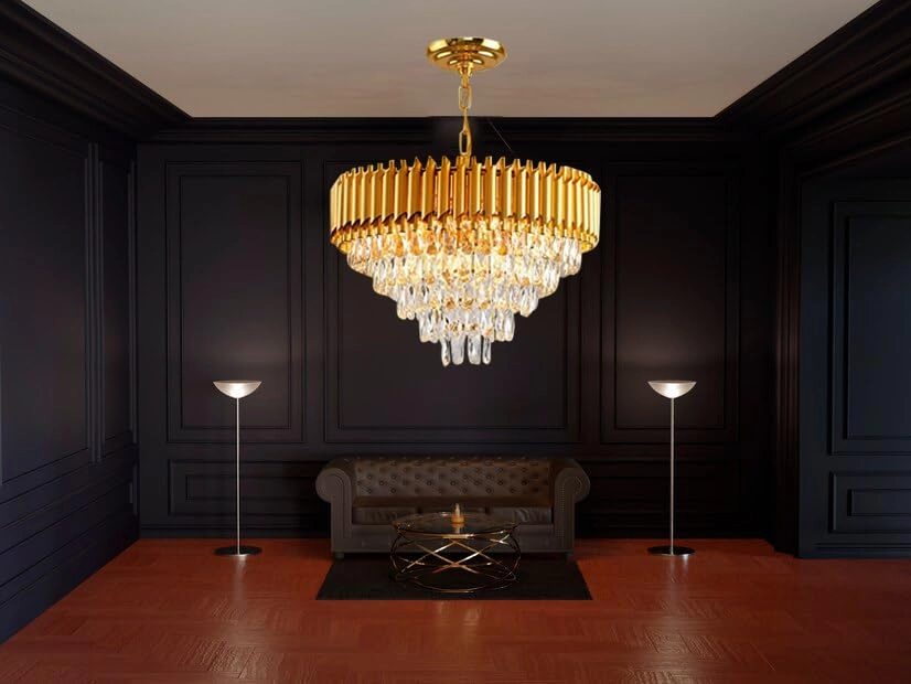 GOLD MAMMA - 4-Tier Crystal Chandelier 500 MM
