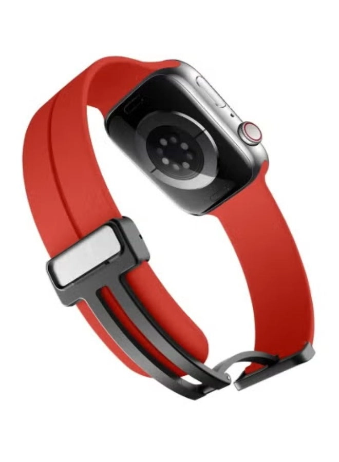 Silicone Watch Band for Apple Watch Series 6/7/8/9 & SE (38/40/41mm) - Blue