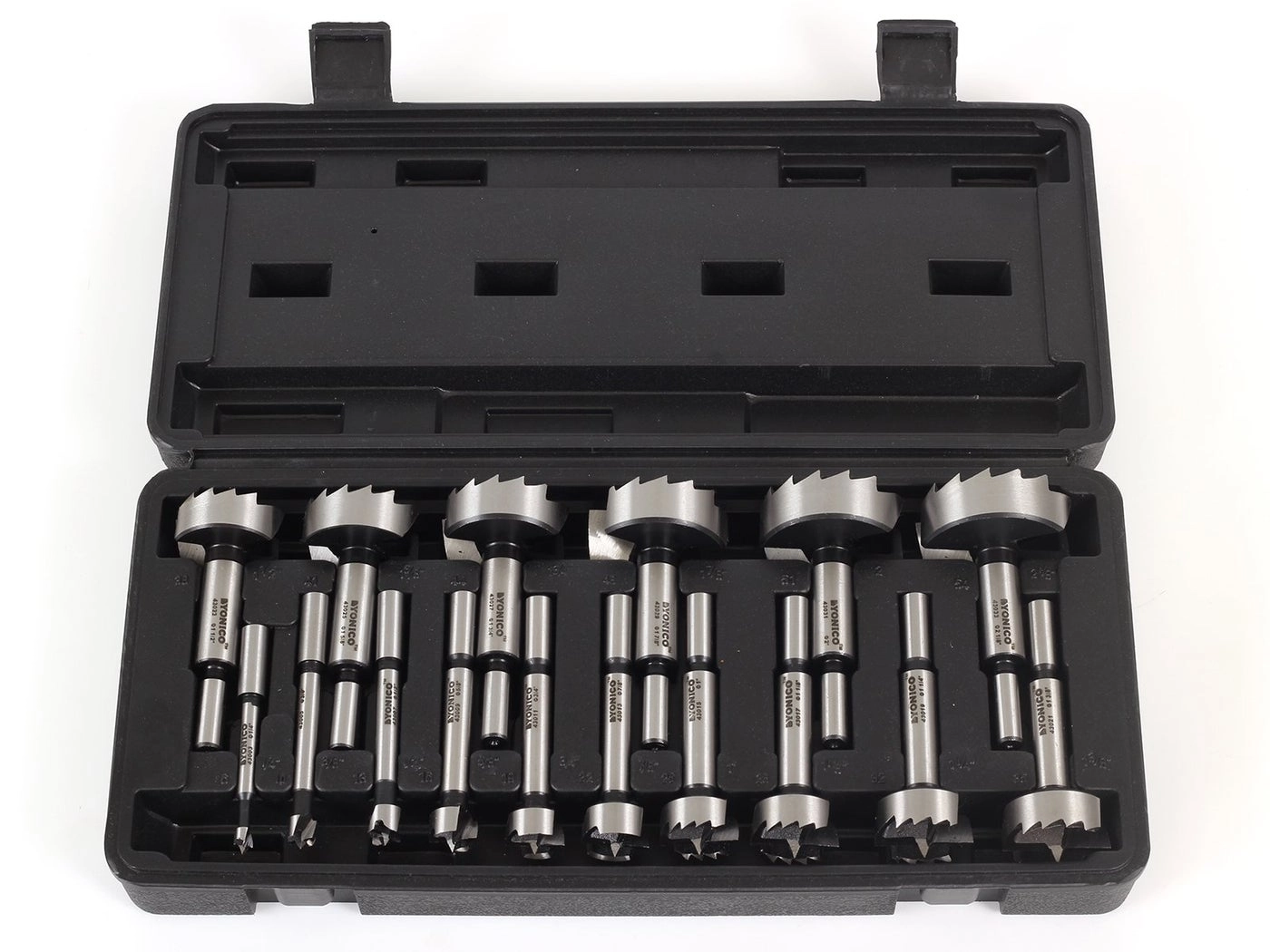Yonico 41160S Forstner Drill Bit - 16 Piece 3/8-Inch Shank
