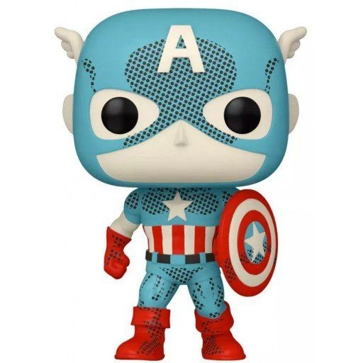 FUNKO Captain America - Marvel - D100 Retro Exclusive Vinyl Figure