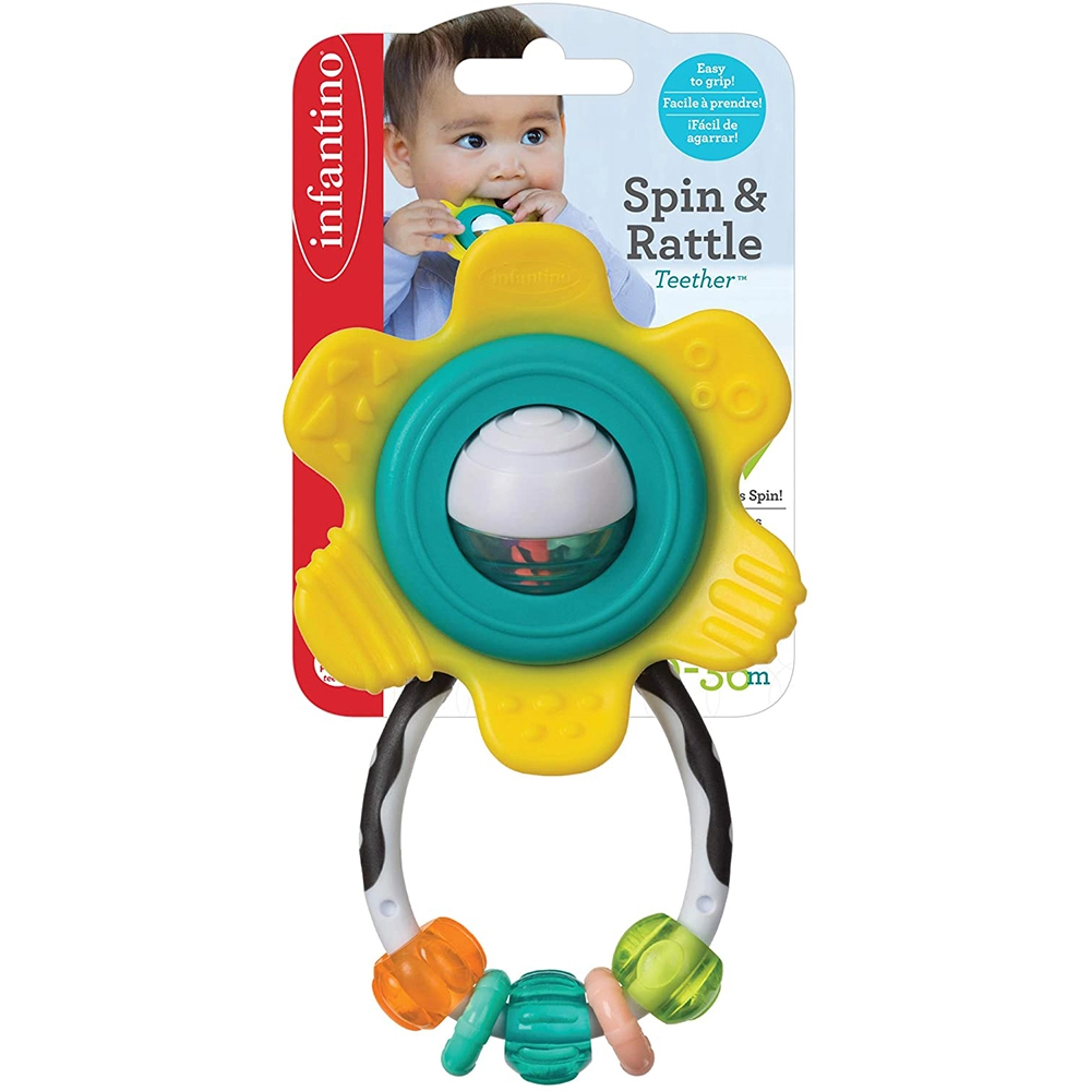 Spin & Rattle Teether - BPA-free materials