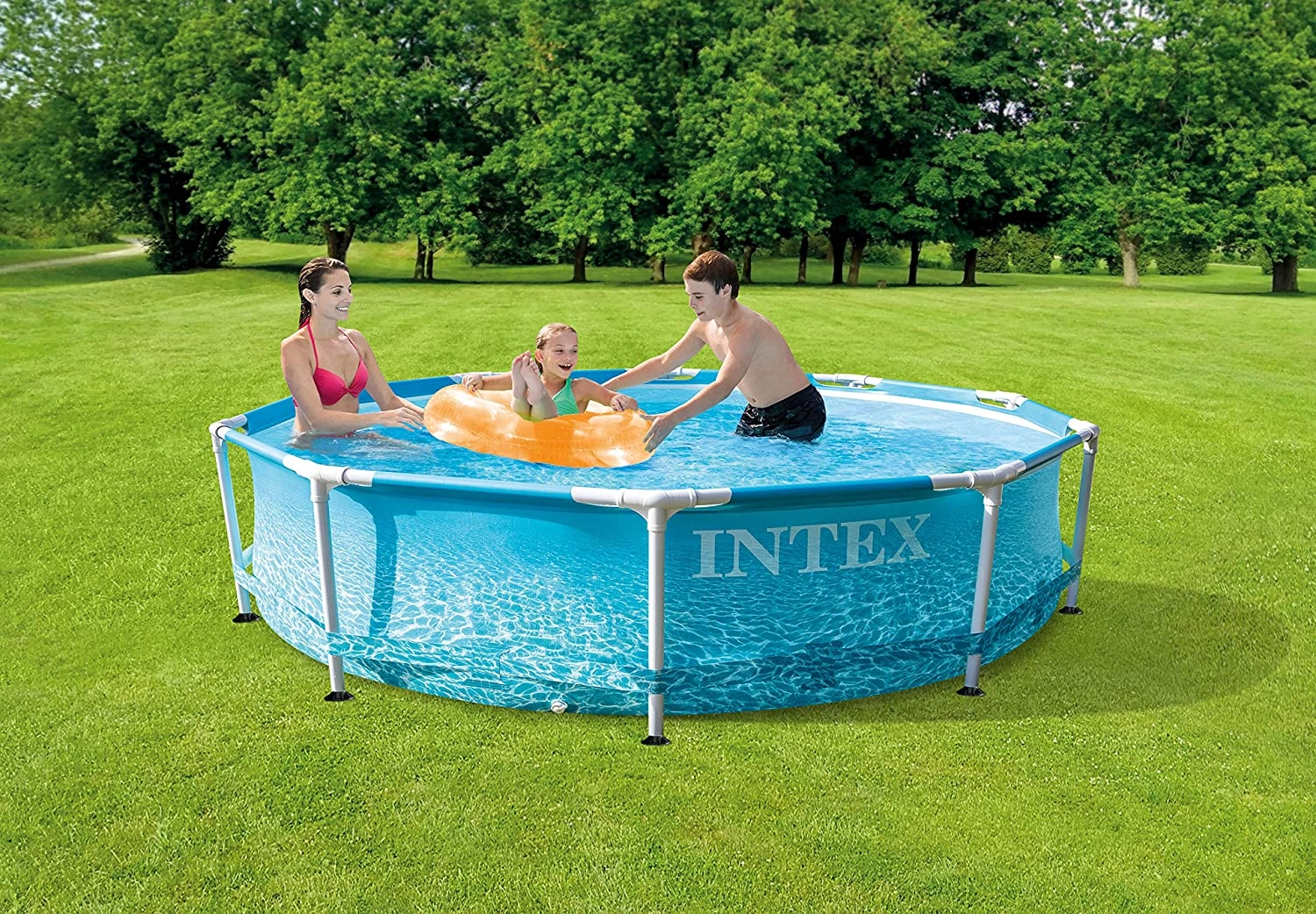Metal Frame 10 ft x 30 in Above Ground Pool - 1185 Gallons