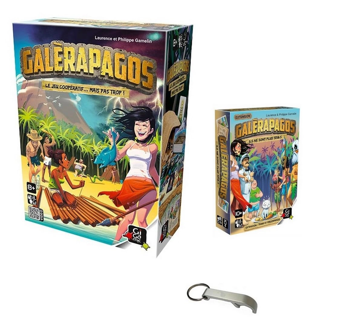 Blumie Shop Galerapagos + Galerapagos: Tribes and Characters Expansion + Bottle Opener (French)