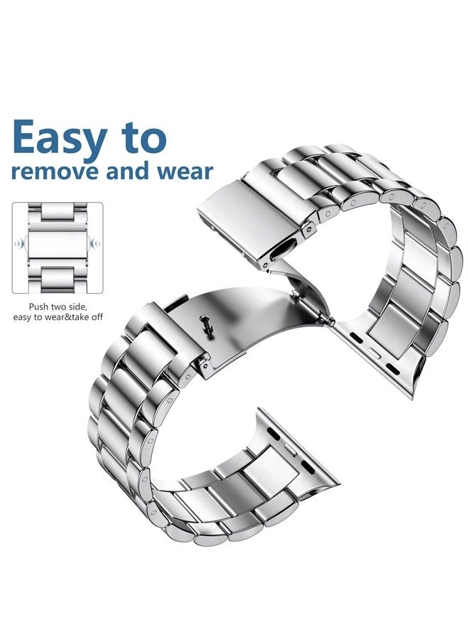 Metal Chain Band - 41mm 40mm 38mm 44mm 42mm 45mm 49mm Stainless Steel