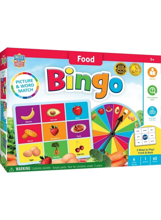 MasterPieces Food Bingo Game - English