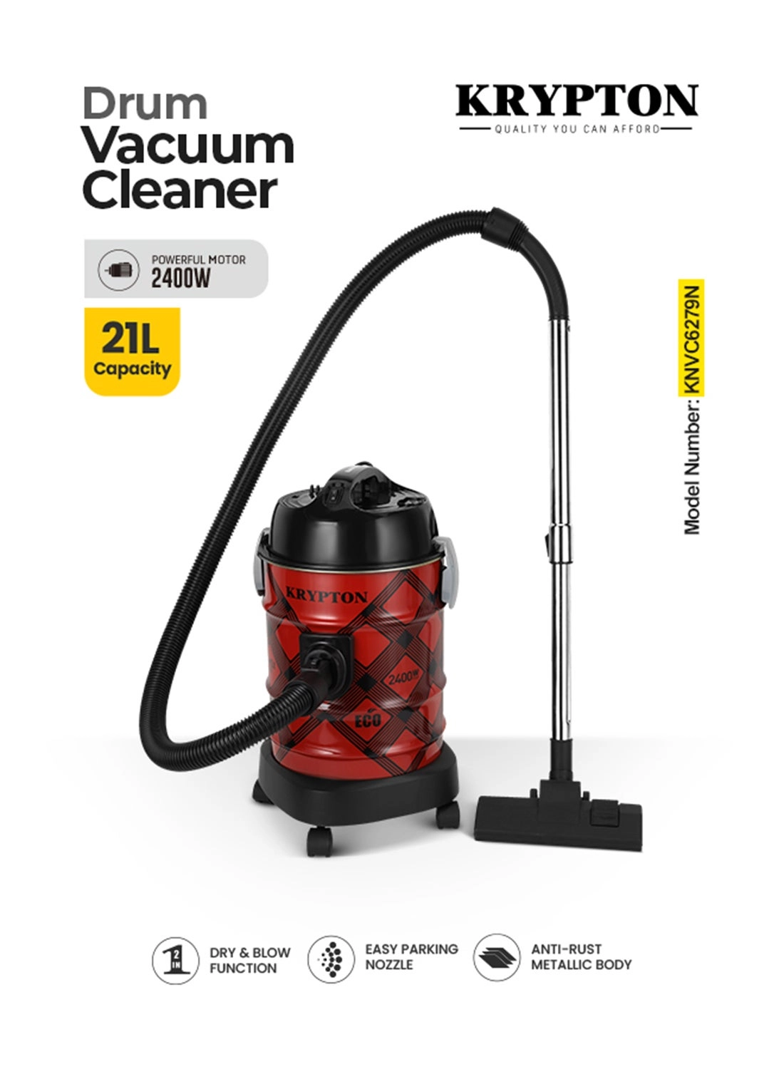 Drum Vacuum Cleaner (KNVC6279N)