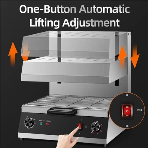 Commercial lift barbecue grill - 440x350mm