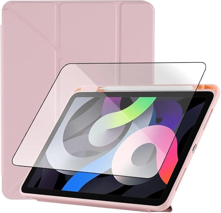 glassology Folding Case with Screen Protector and Pencil Holder for iPad Air 13-inch (2025)
