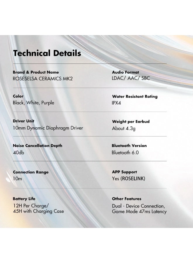 Ceramics Wireless Earbud