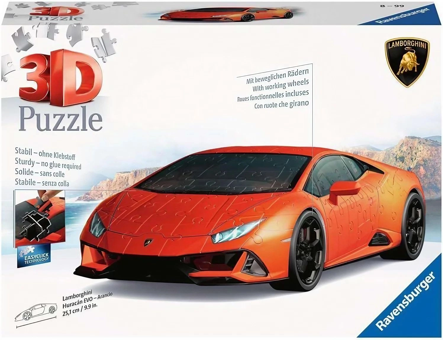 Ravensburger Lamborghini Huracán EVO 3D Puzzle (4005556115716) - 108 pcs