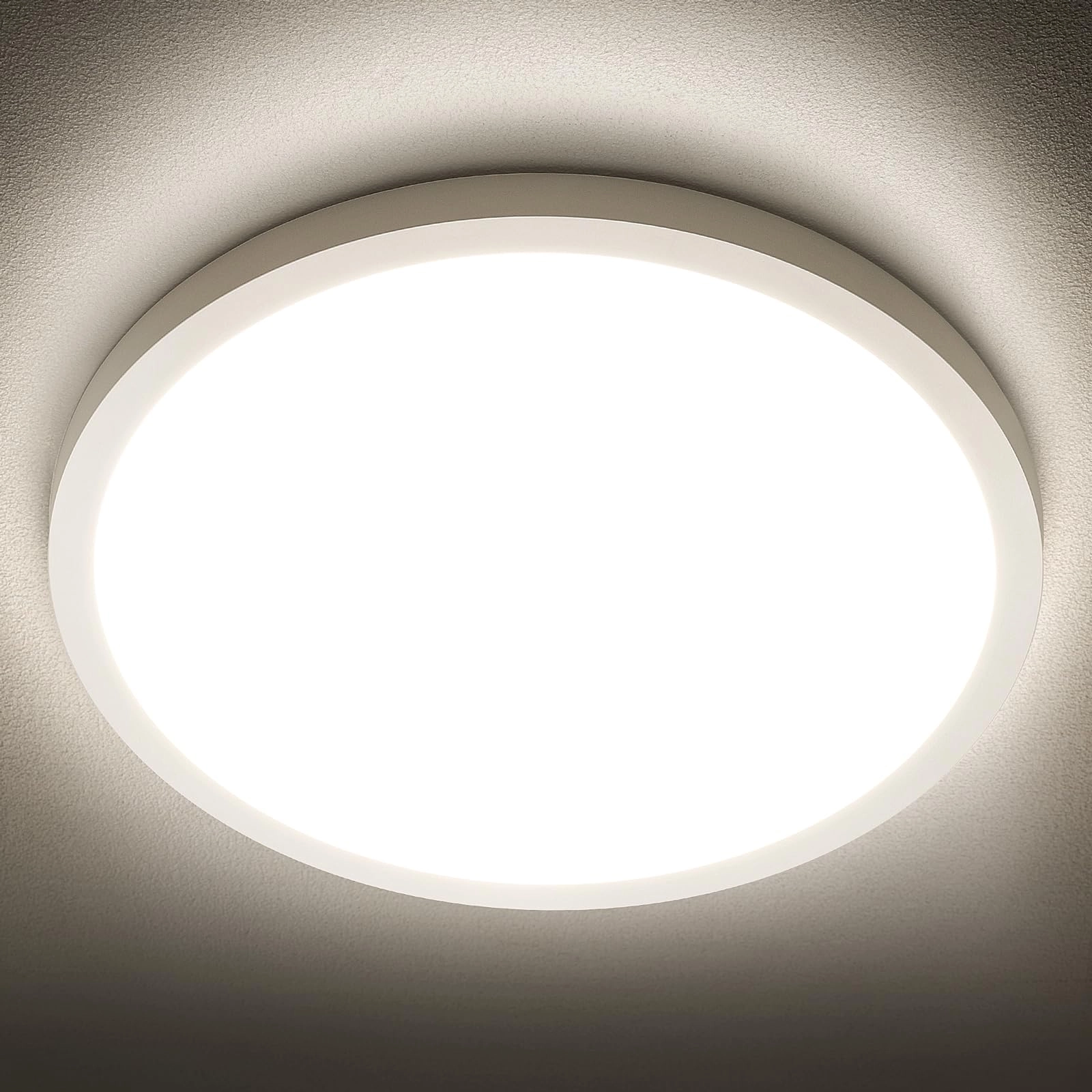 SunRider LED Flush Mount Ceiling Light - 4000K Neutral White Non-Dimmable