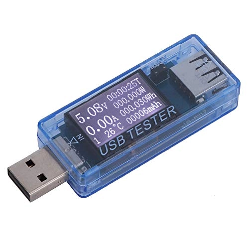 Digital USB Voltage Current Meter - 8 In 1 Voltmeter Tester