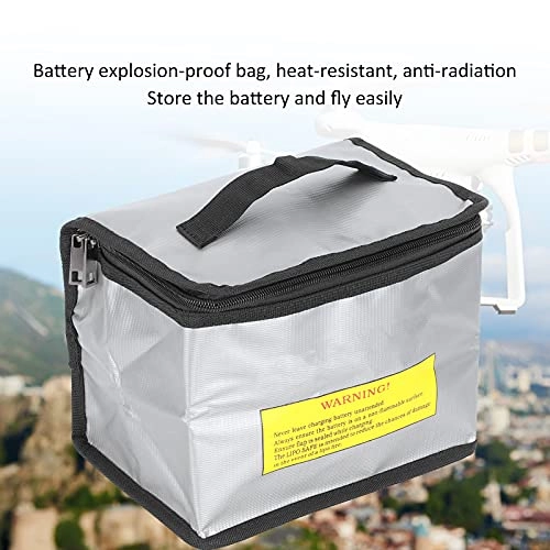 Li Po Safe Bag - Fireproof Silver 18x21.5x15cm