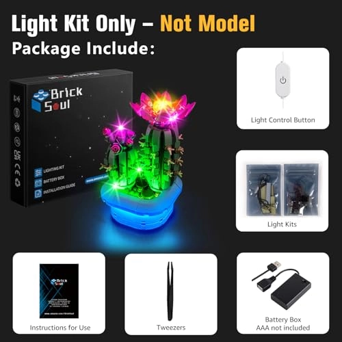 Light Kit - 11509 Flowering Cactus ON/Off Dimmer Hidden Cable