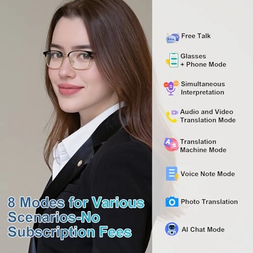 Smart Glasses - Auto Power On/Off Bluetooth UV400/Blue Light Protection