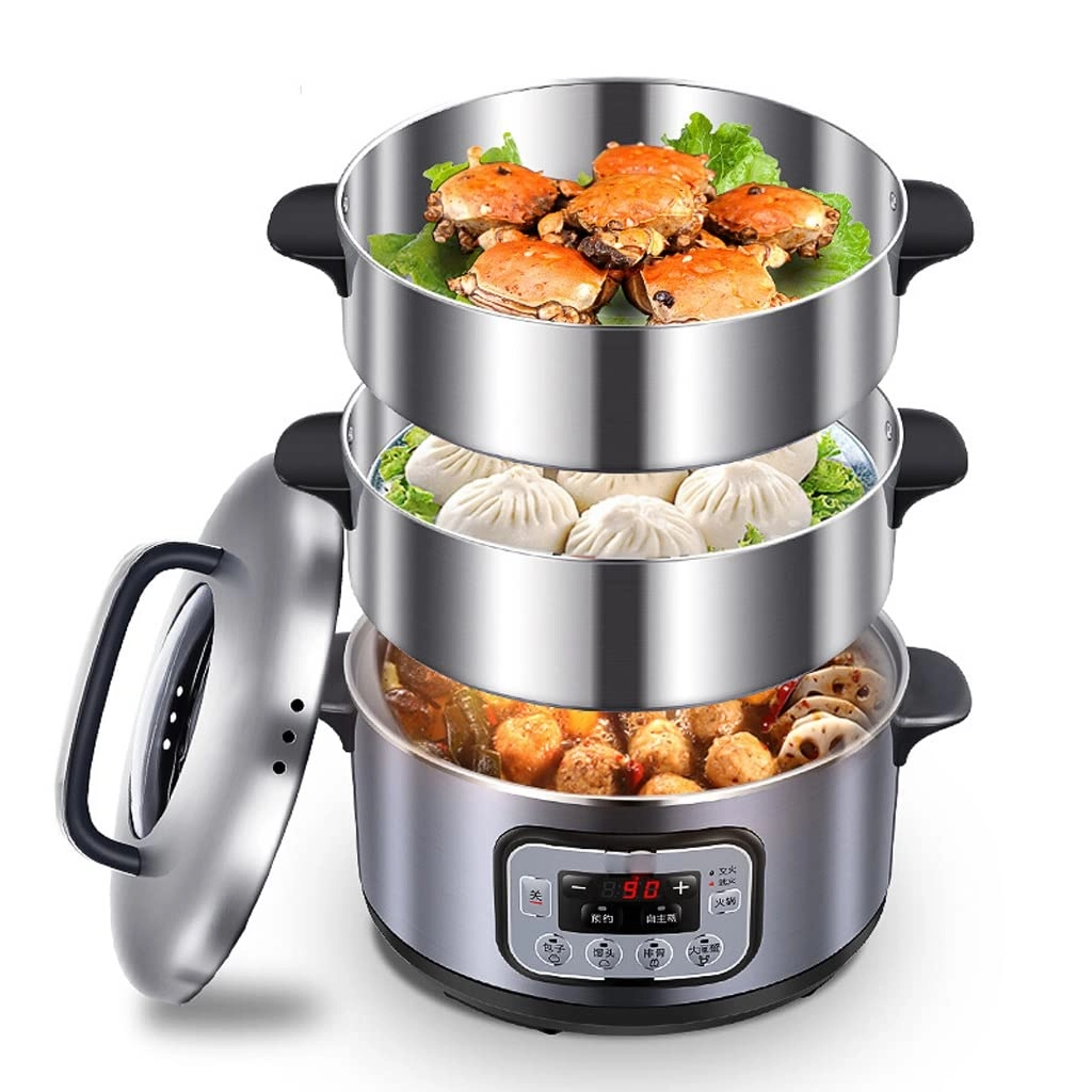 304 Stainless Steel Electric Food Steamer Pot