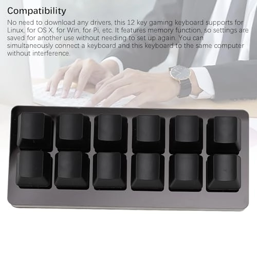 12-Key One-Handed Keyboard - Wired