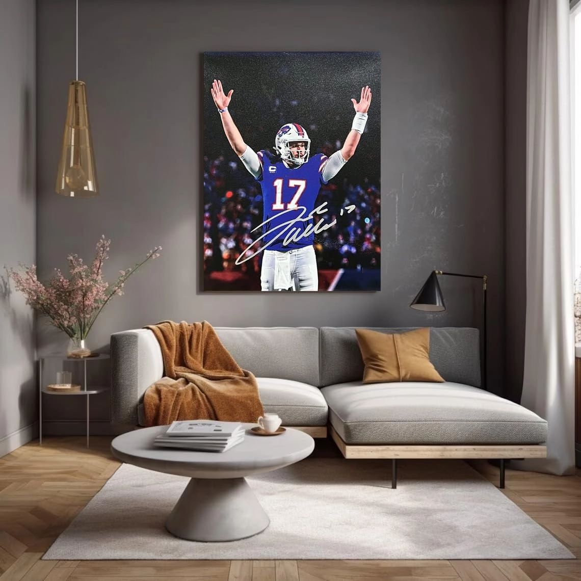Josh Allen Poster - Canvas 24"L x 36"W