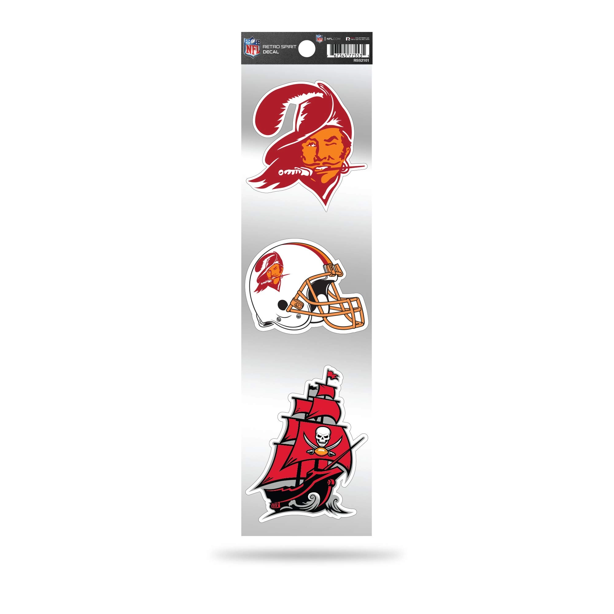 Rico Design Buccaneers Retro Spirit Decals - durable vinyl material and natural fibers 3 piece(s)