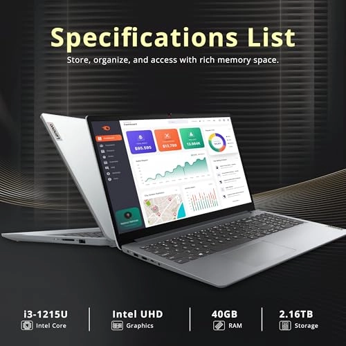 IdeaPad 1i - 15.6'' i3-1215U 40GB DDR4 2TB SSD