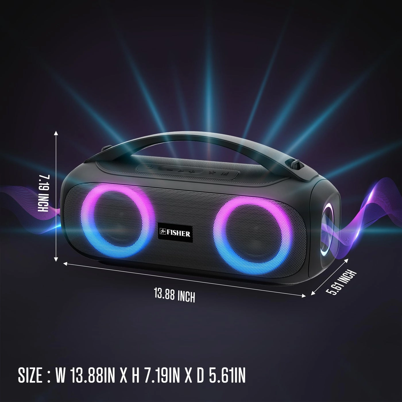 Portable Bluetooth Speaker - 30W