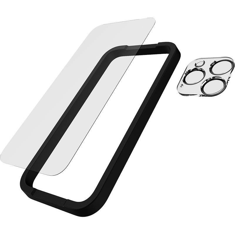 Tech21 Tempered Glass for iPhone 15 Pro + Camera Lens Protector