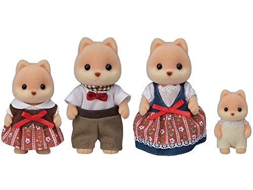 Caramel - Animal - Caramel Dog Family - 36.0 Caramel,Sylvanian 4 4 figures