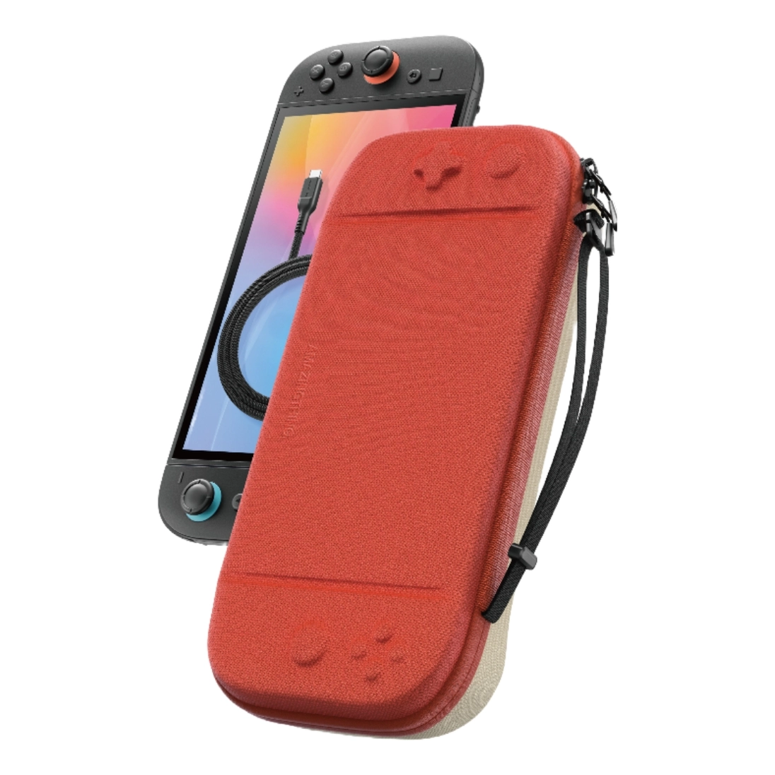 AMAZINGthing PLAYSHIELD EDC Carrying Case - Switch 2 Red 10-Card