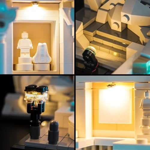 LED Light Set Compatible with Lego 21062 Trevi Fountain - 4 lights USB powered