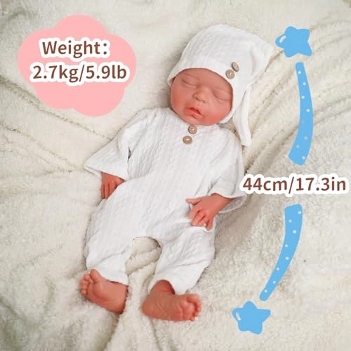 Reborn Baby Doll - 11.8in Silicone Boy Ages 3+