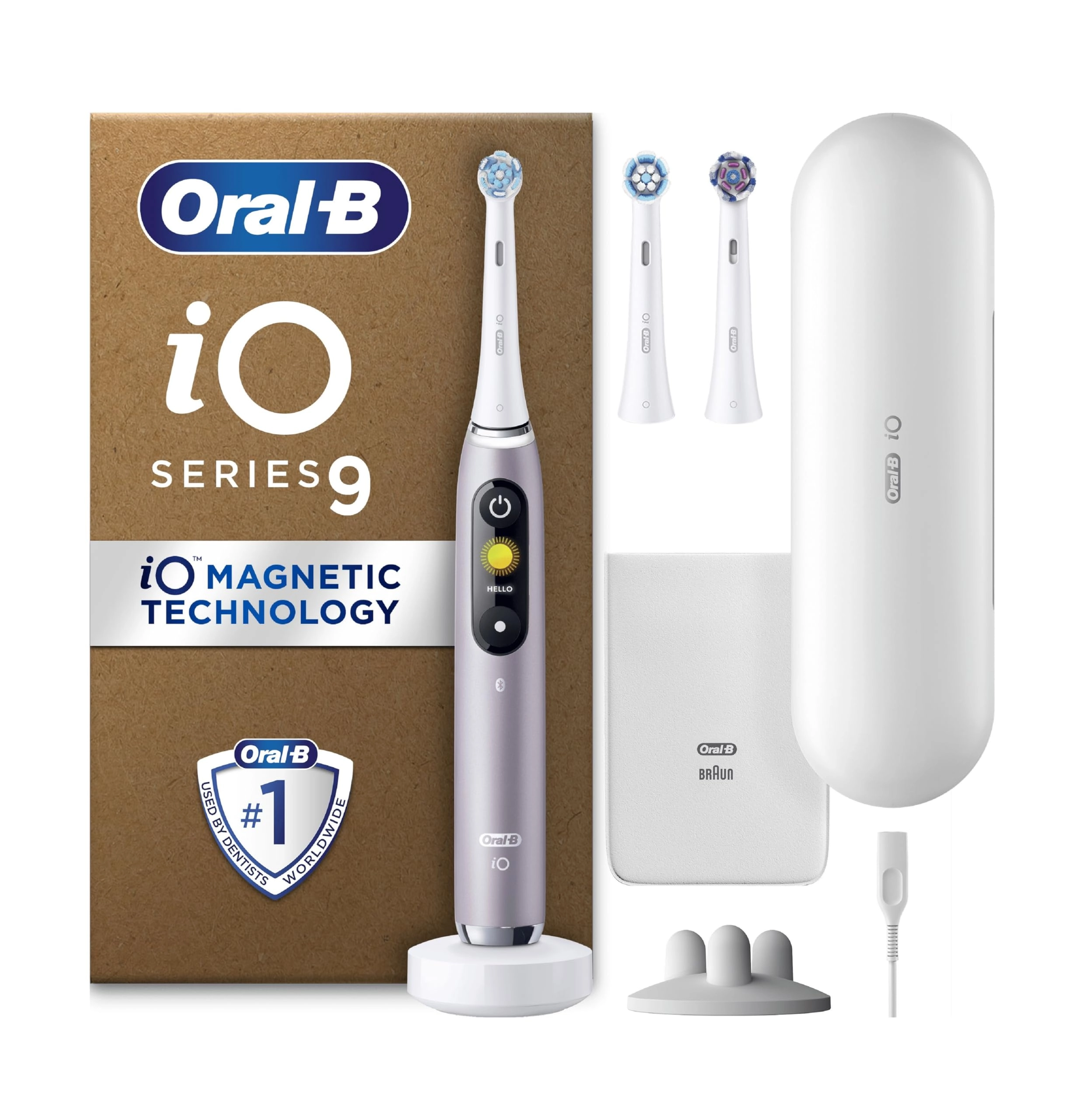 iO 9 Plus - 3 Replacement Brushes 7 Cleaning Modes Pink