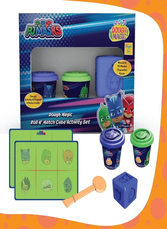 Dough Magic Pj Masks Roll N Match Cube Activity Set - 3+ years 2 pcs