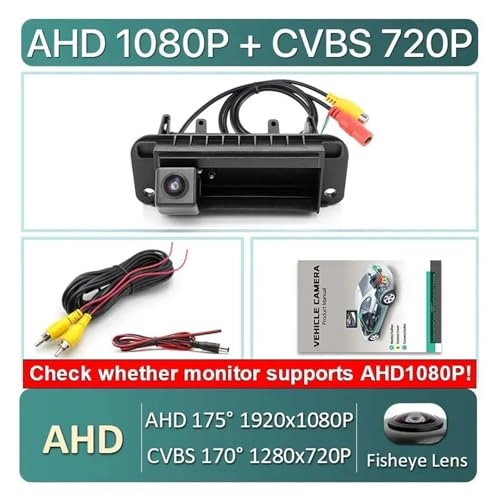 Rear View Camera Fisheye - Night vision Wired 1080P