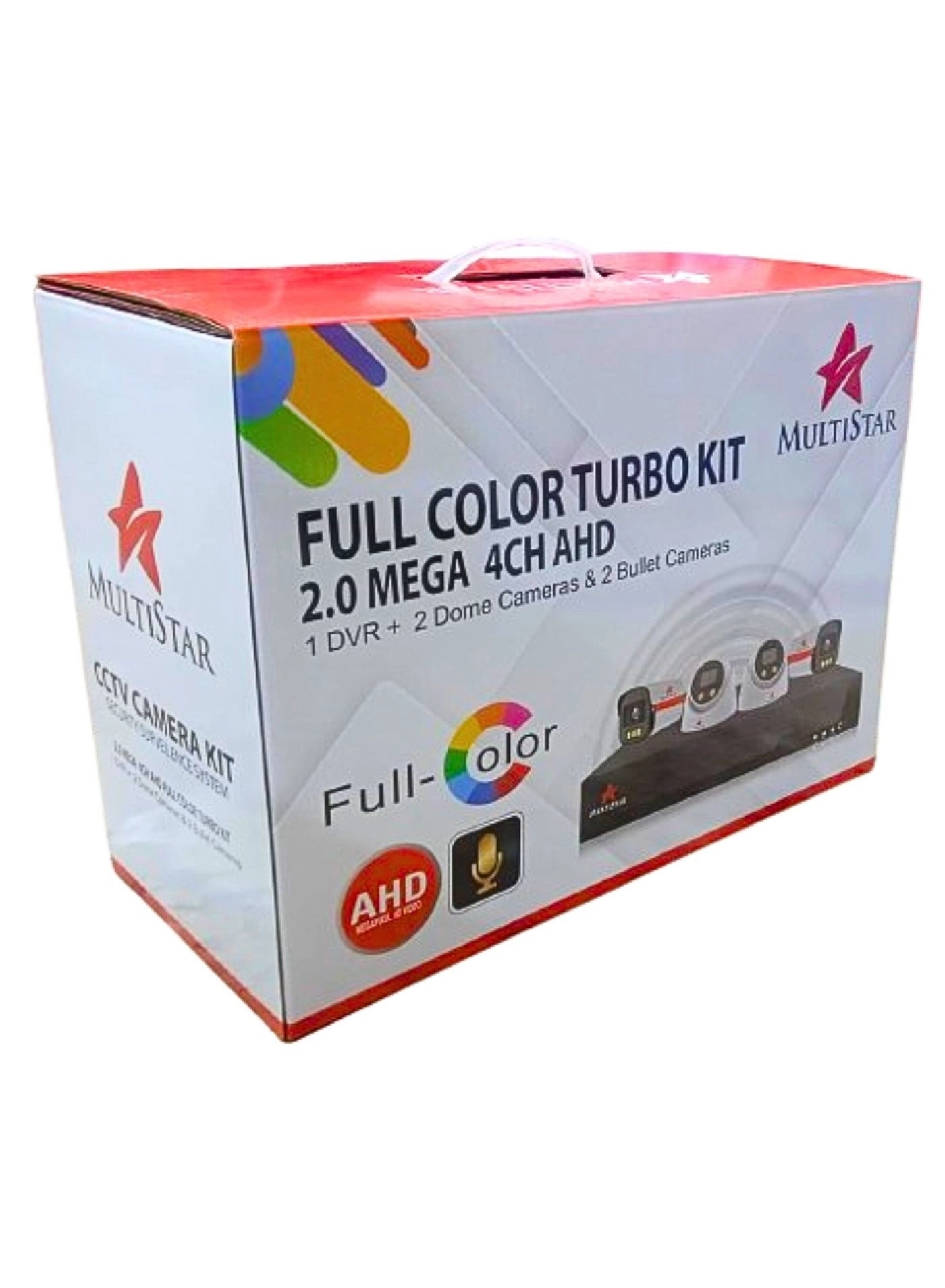 MULTISTAR CCTV Camera Kit - 5 4 Chanel 2 MP
