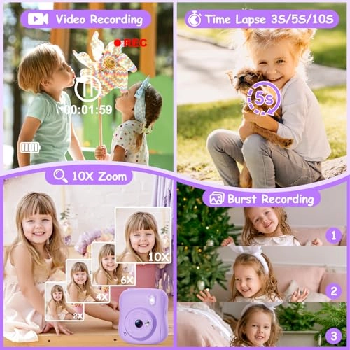 Kids Camera Instant Print - 32GB 14MP 1080P